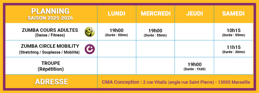 cours zumba marseille